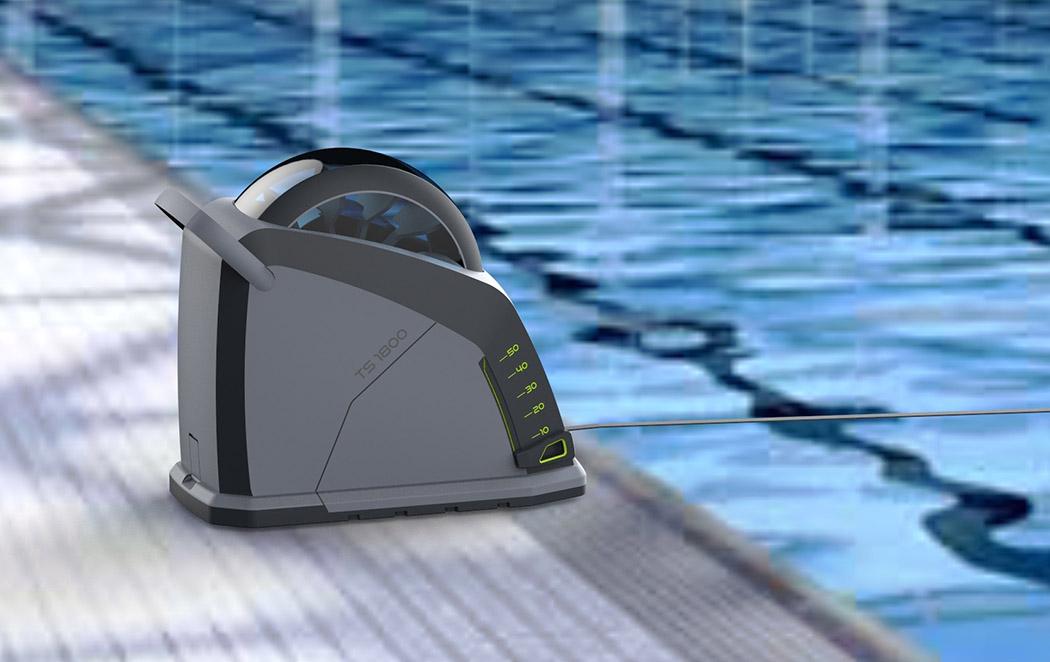 牵引式游泳水阻训练器