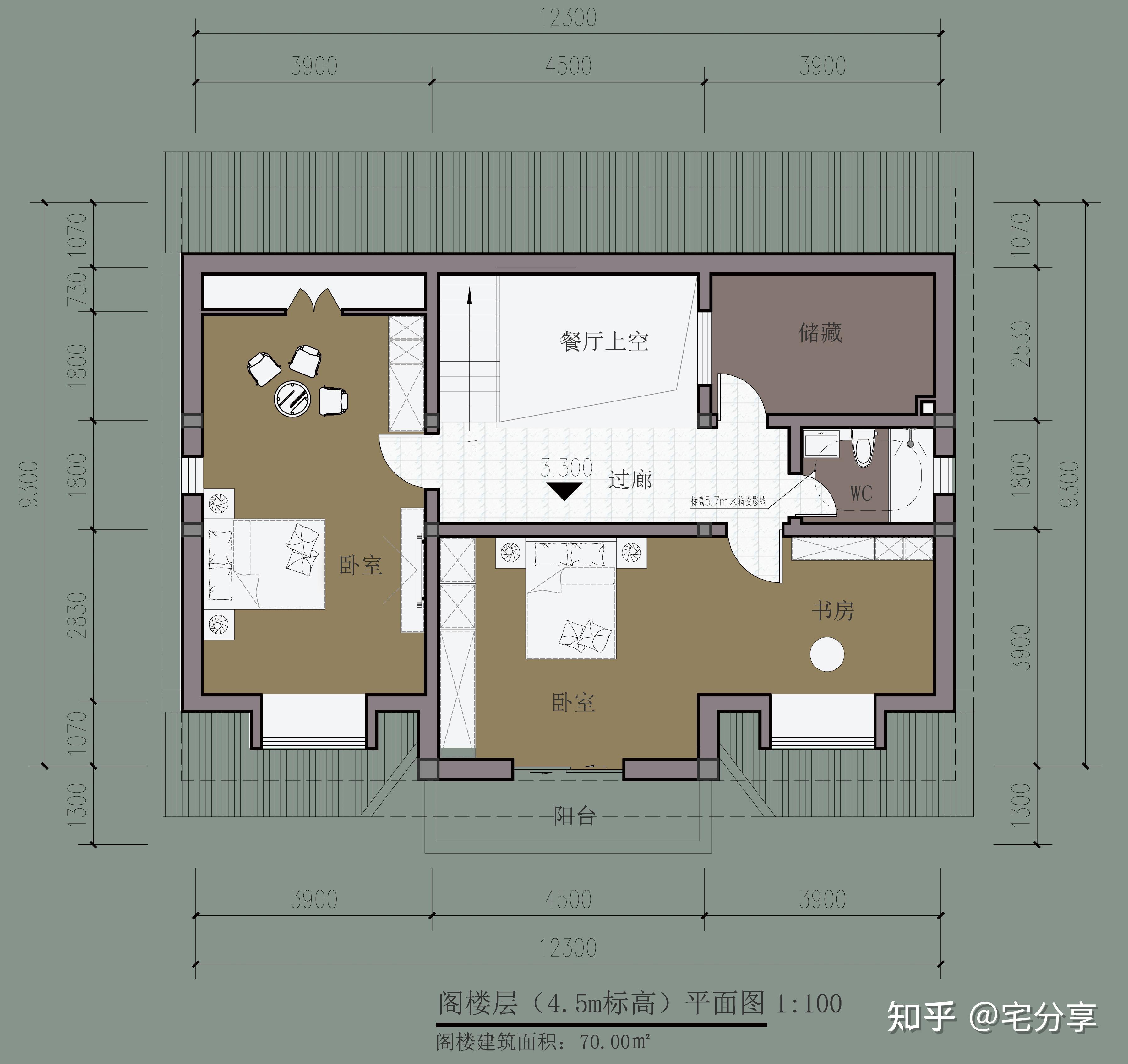 130平米农村房屋设计图图片