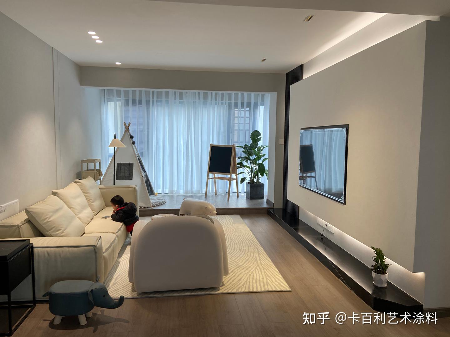 现代极简装修全屋做十大雅晶石艺术涂料品牌，赛过乳胶漆！ - 知乎