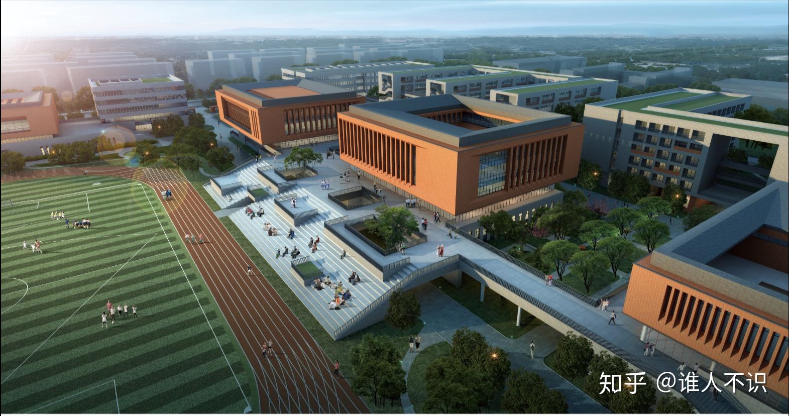 明亮而不刺眼,活泼但不招摇的教学楼立面设计.