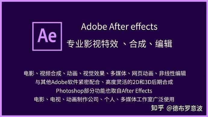 能否说一下PS、AI、AE、PR、AU的区别，以及学习顺序？ - 知乎