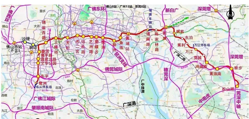 與此同時,坊間又流傳出了最新版的廣州地鐵28號線線路圖.