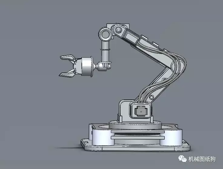 机器人roboarm机械臂模型3d图纸solidworks设计