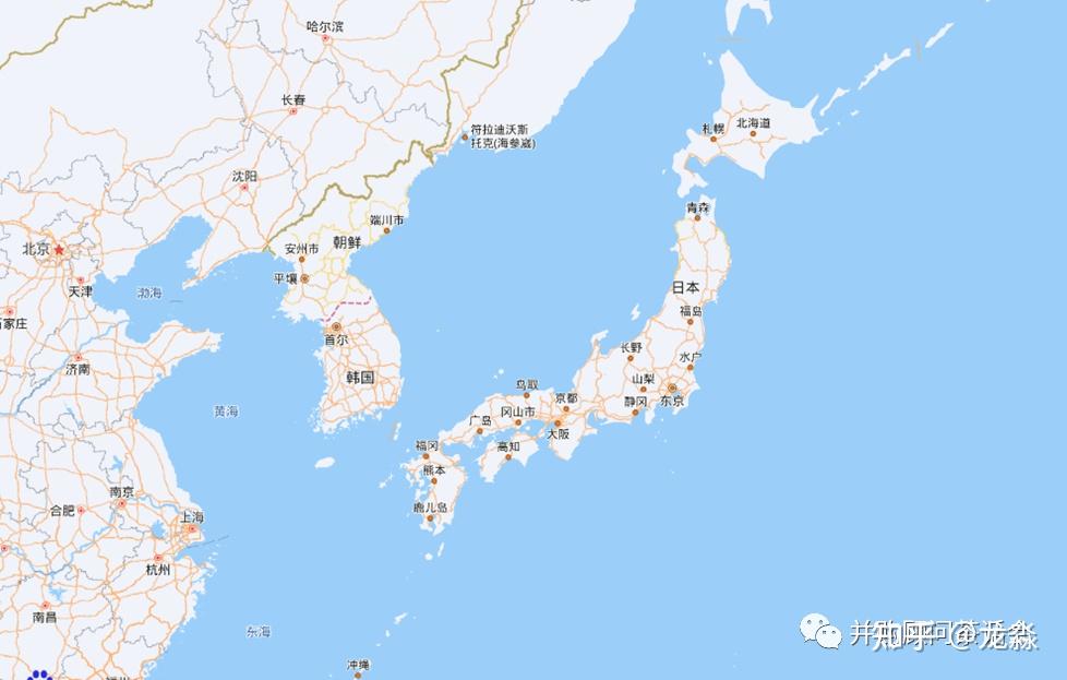 中日韩地图图片
