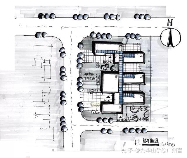 【建筑快题】建筑总平面图的设计表达图解解析(上) - 知乎