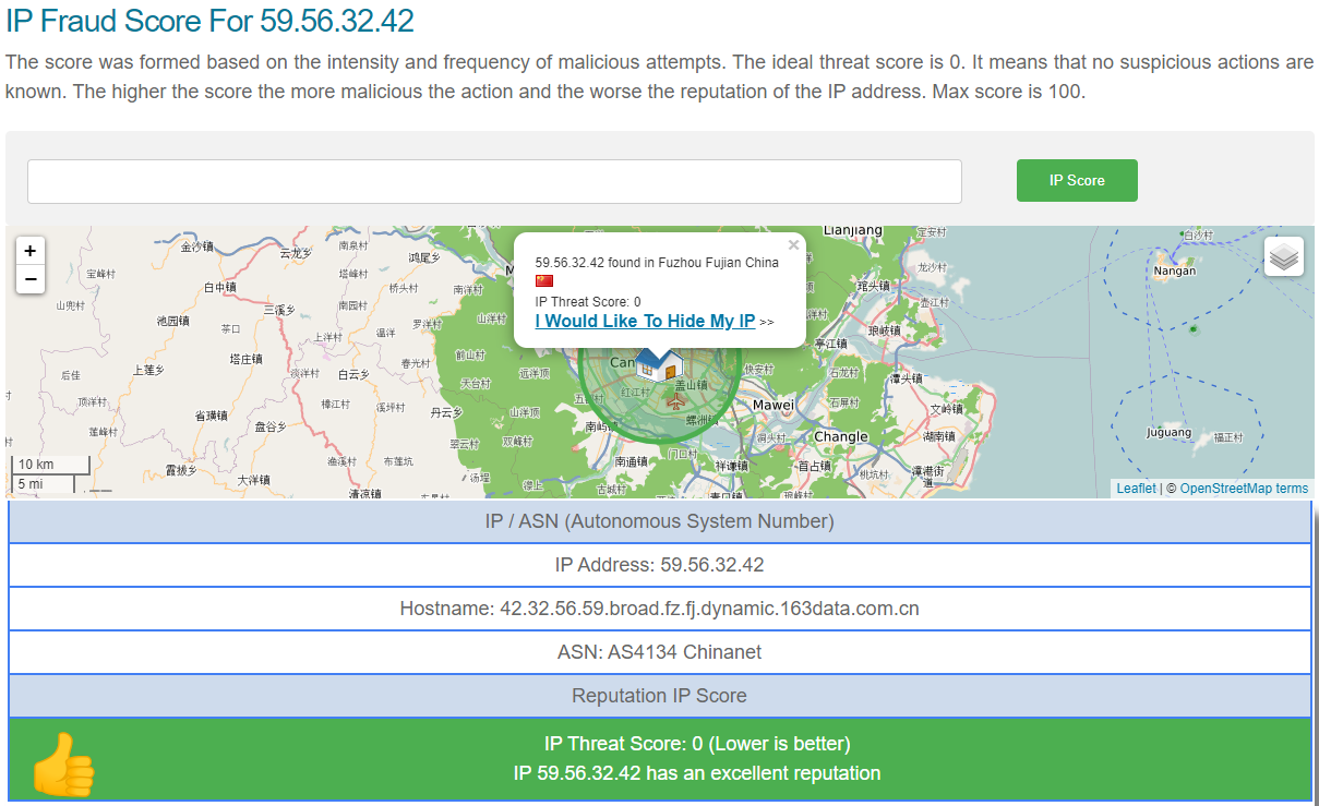 推荐5个IP质量得分检测站点，跨境必备- 知乎