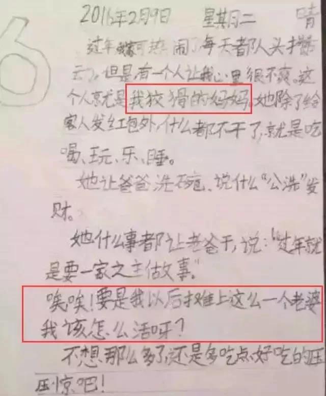 气死父母笑喷网友的小学生作文让你不忍直视