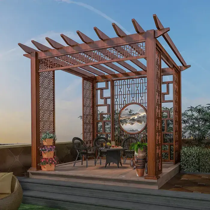 铝合金葡萄架阳光之下感受比摘葡萄更开心的事