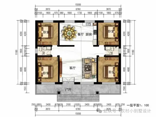 42套一层新中式别墅自建房,也霸气十足乡村一层养老农村别墅住宅 - 知乎