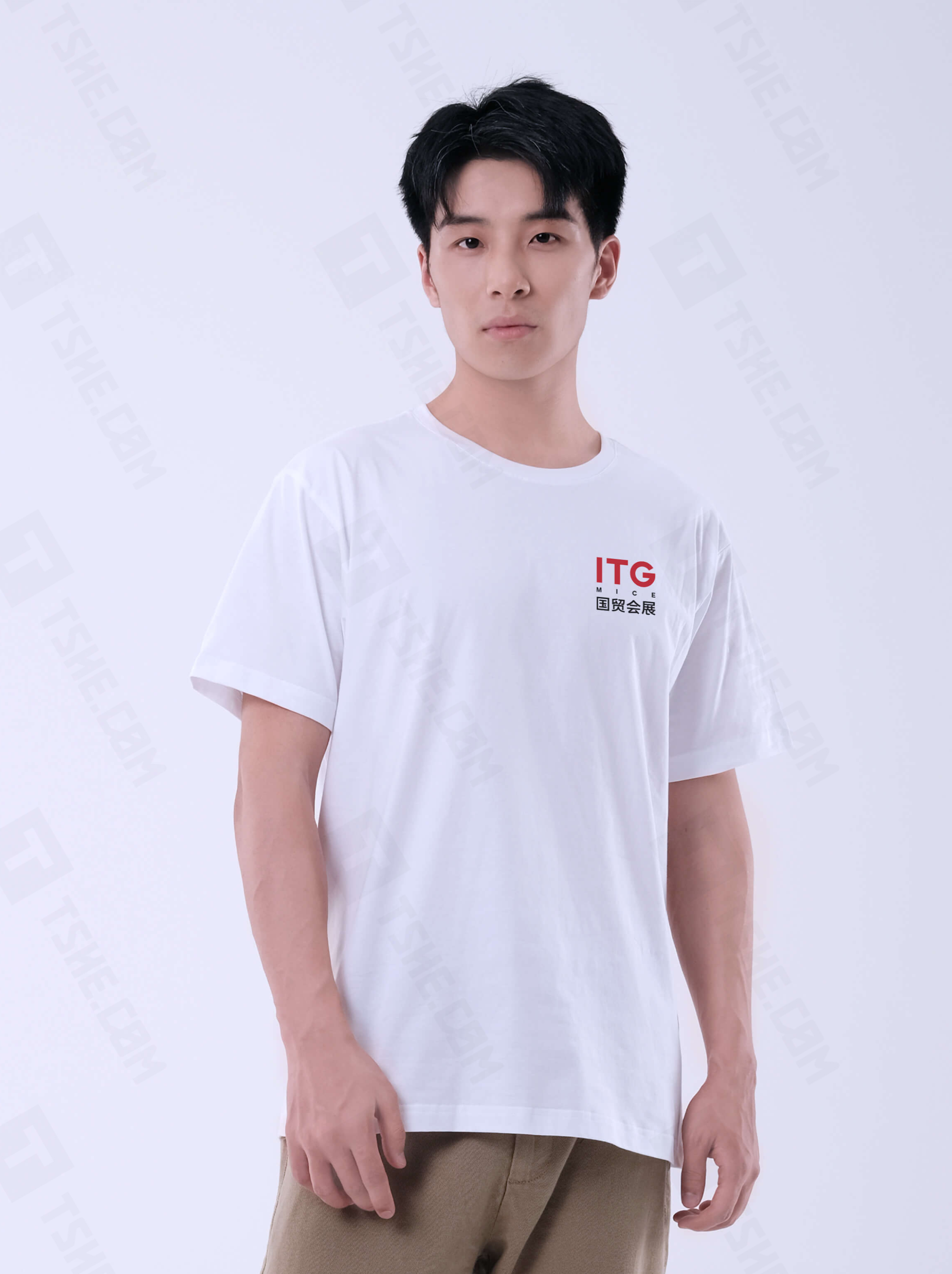 厦门国贸会展公司文化衫,定制T恤简约高级 T社