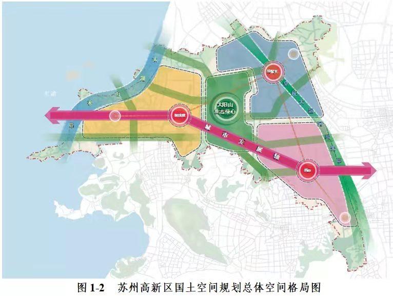 在2012年"一核四城"的城市发展规划出台之前,苏州遵循的是"一体两翼"