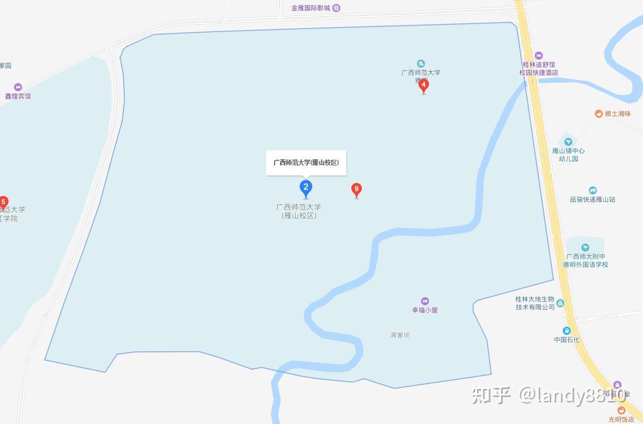 广西民族师范学院地图图片