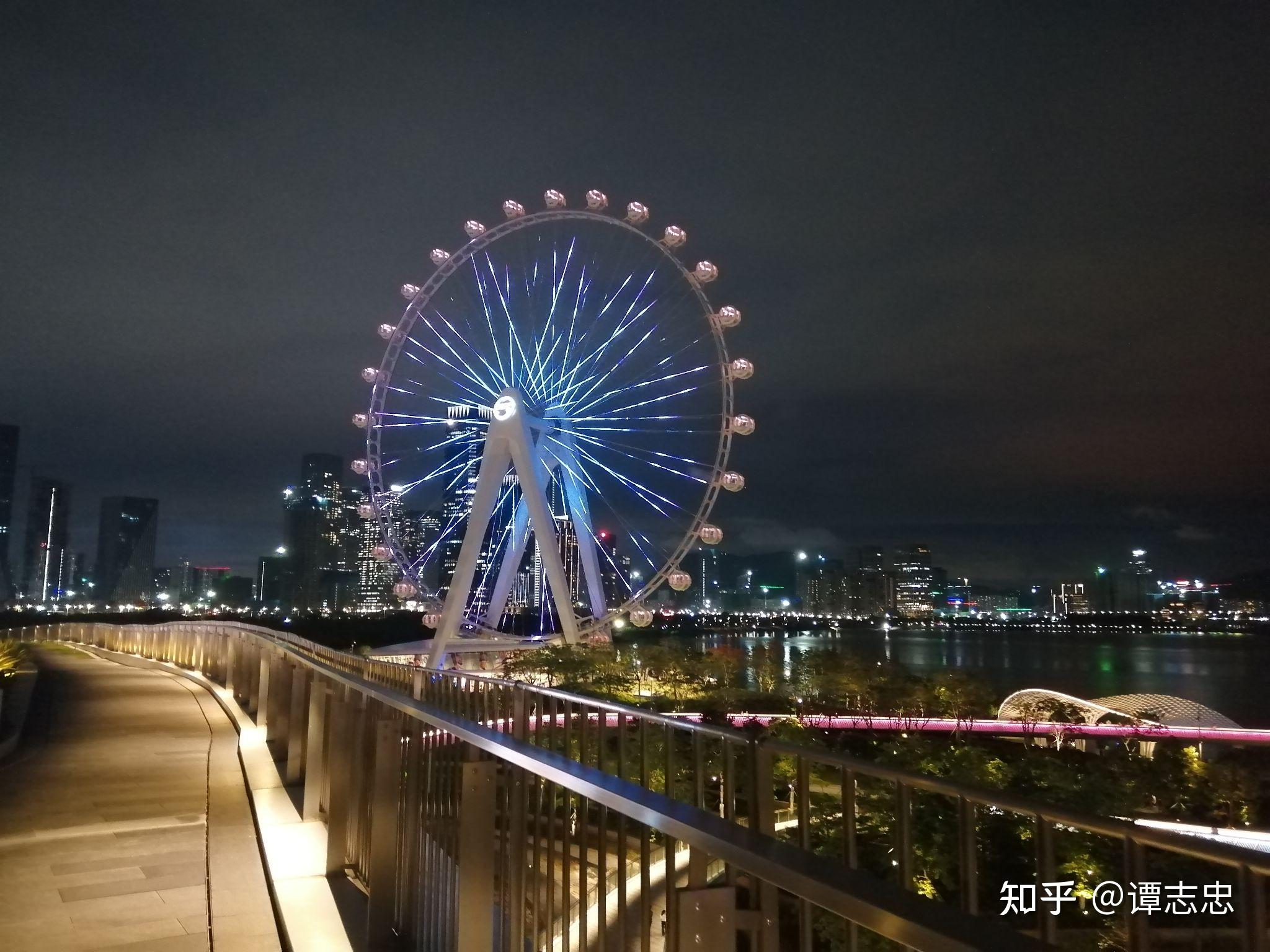 中國深圳市前海灣公園不一樣的美麗風景線