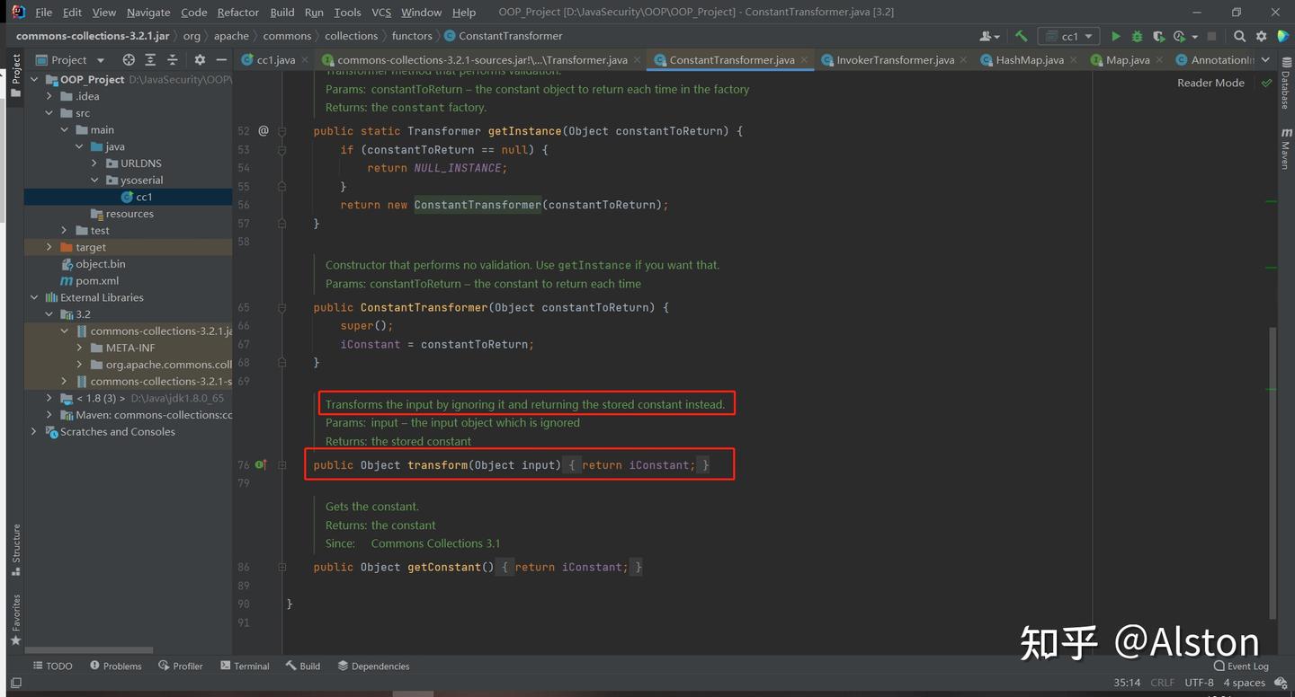 Java反序列化安全 - ysoserial commons collections 1 - 知乎