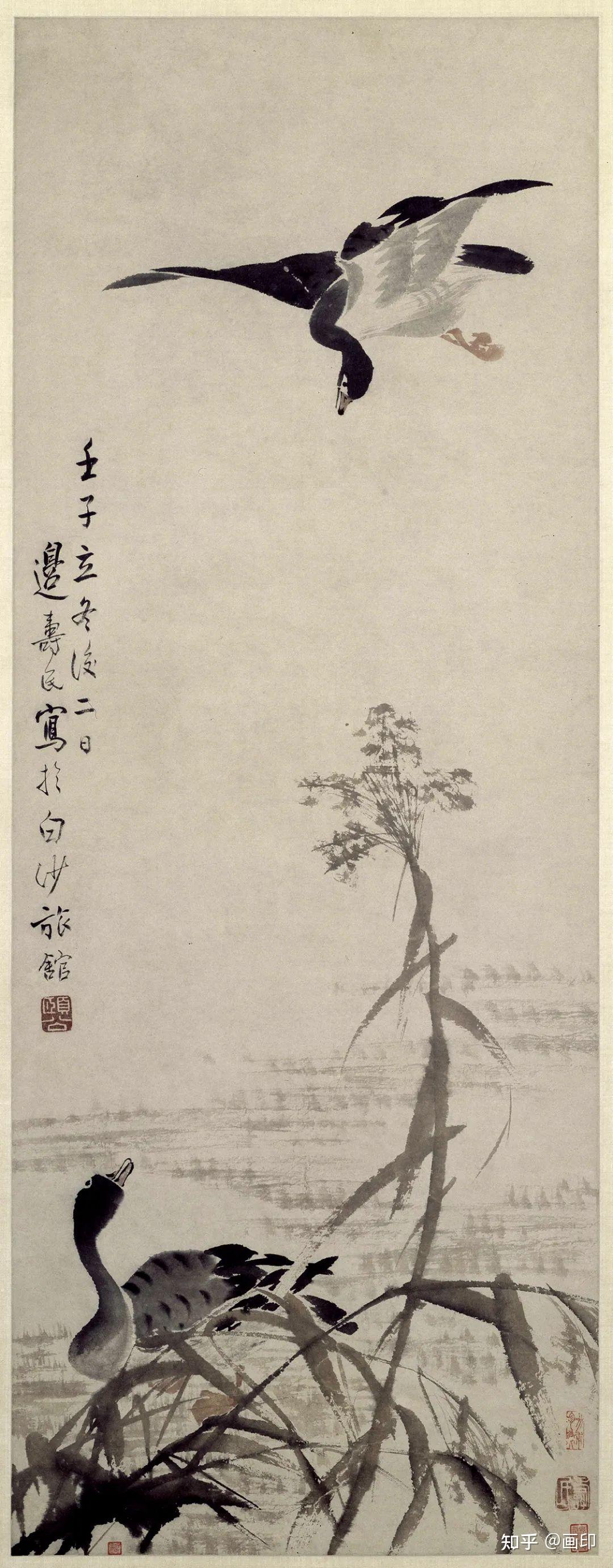 清· 边寿民《芦雁图》 - 知乎