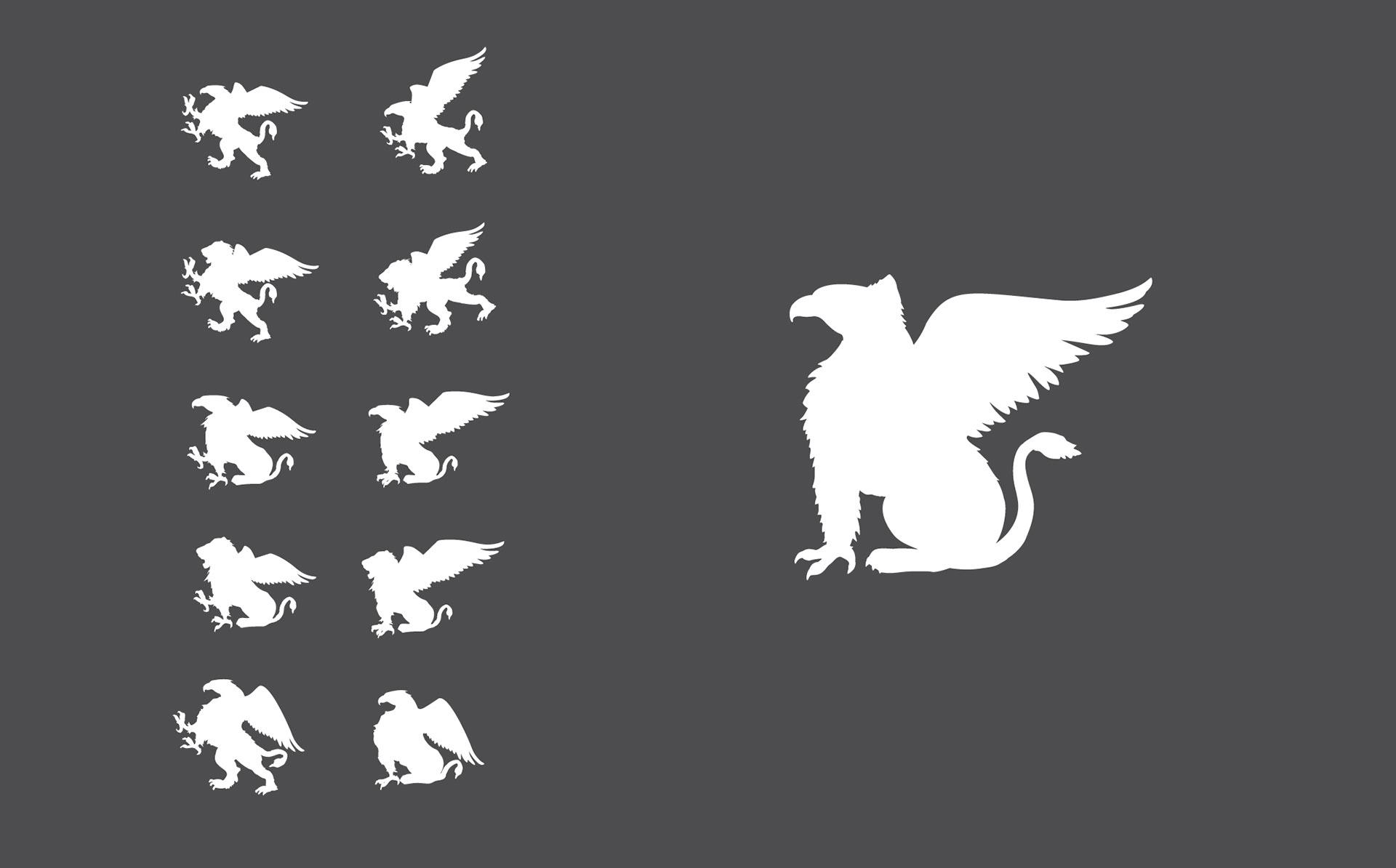 插图 | jw万豪酒店品牌logo设计   图源:jw万豪酒店狮鹫上半身是鹫,下