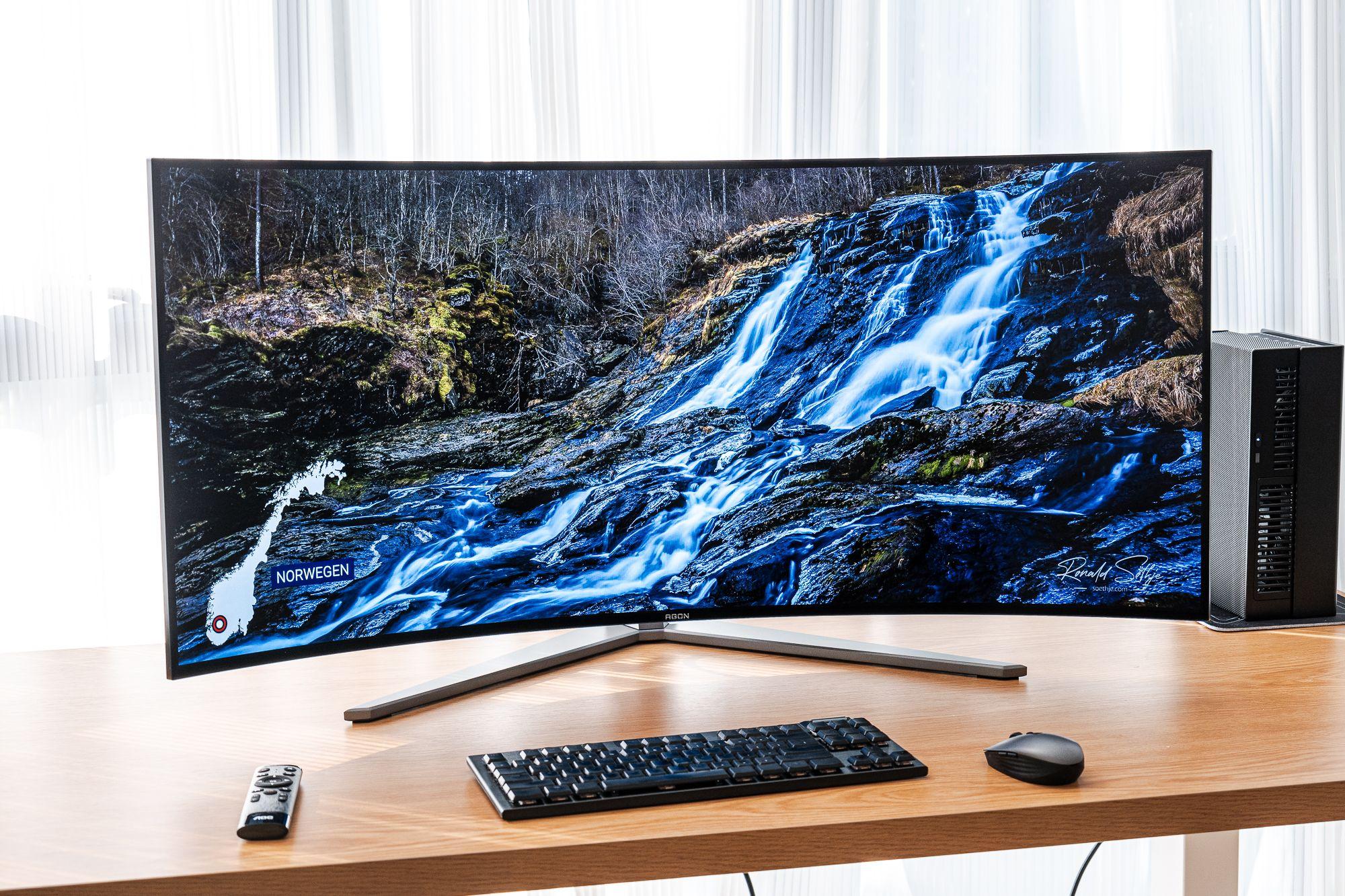 240hz oled 800r黄金曲率:agon pro ag456uczd oled 电竞显示器