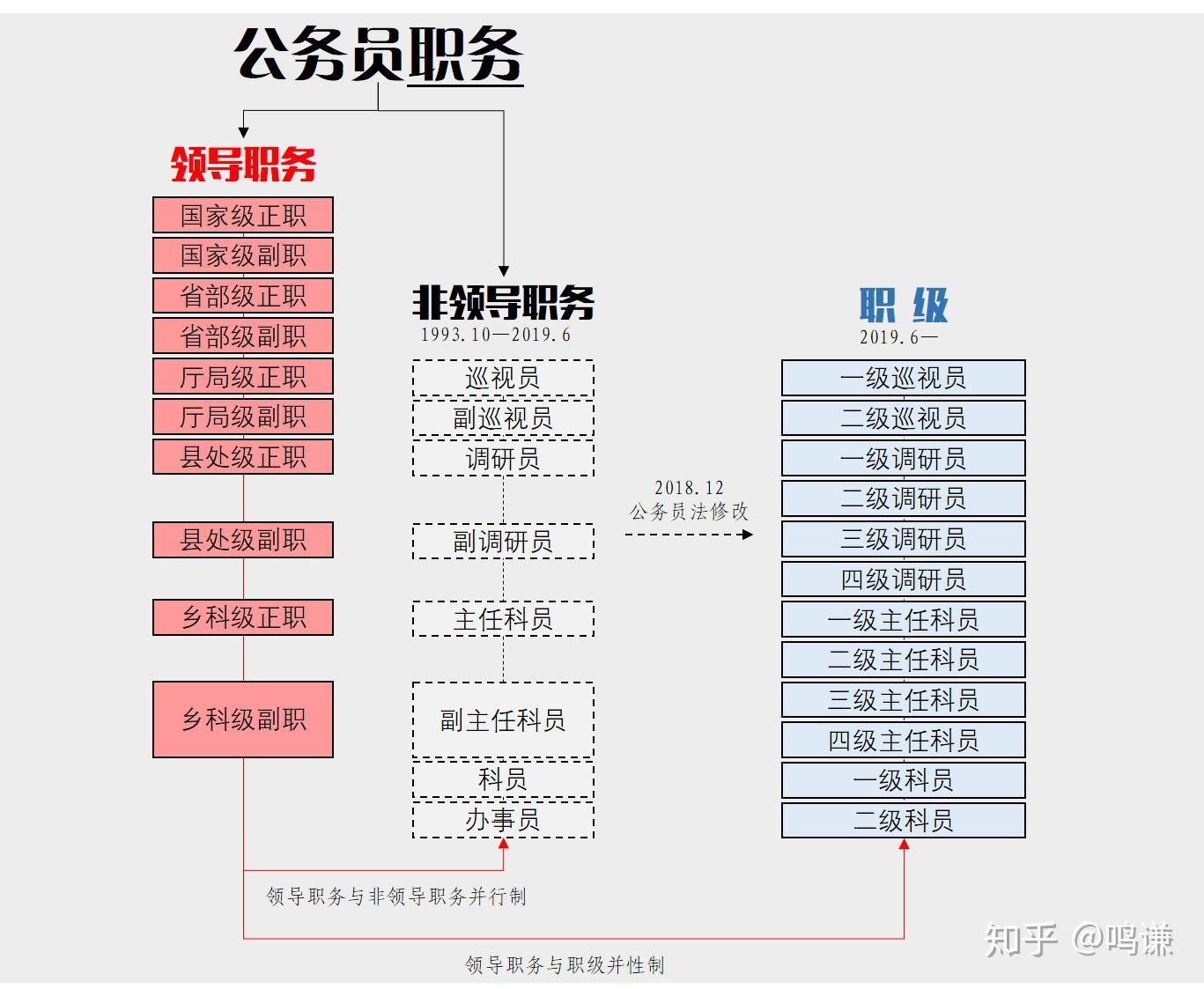公务员职务、职级与级别全面解读 - 知乎