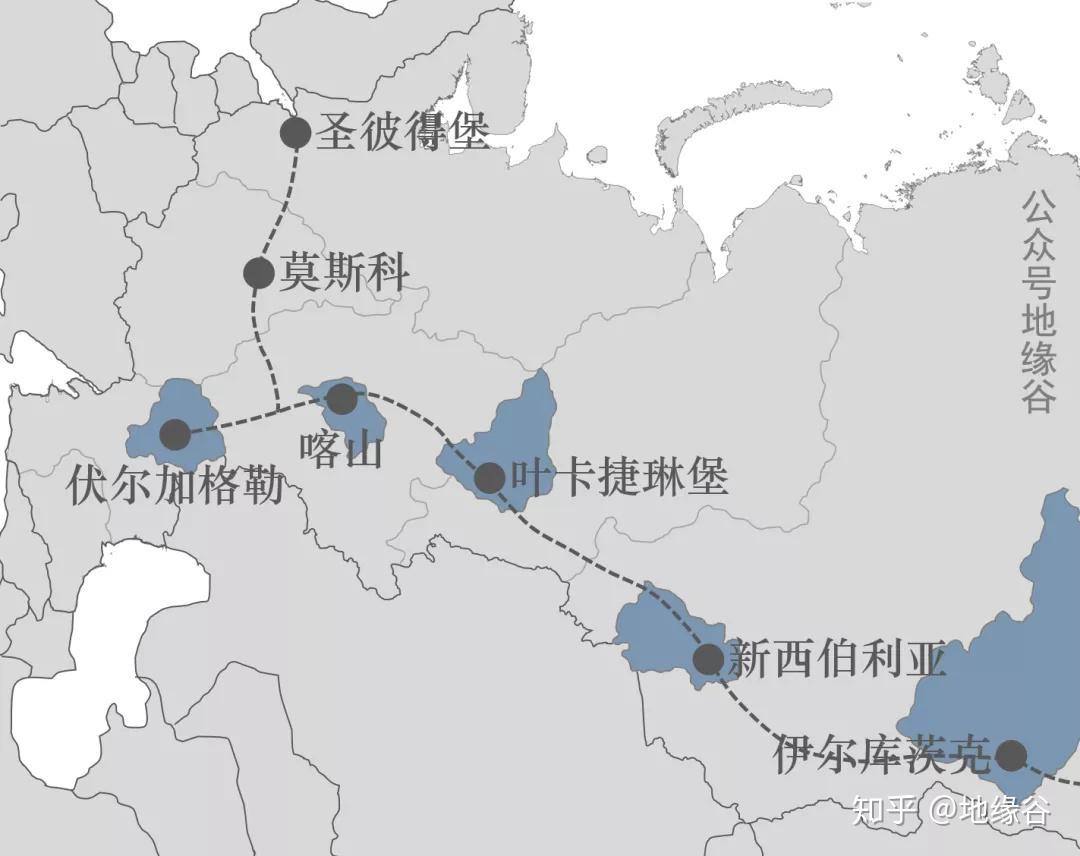 叶卡捷琳堡地图位置图片