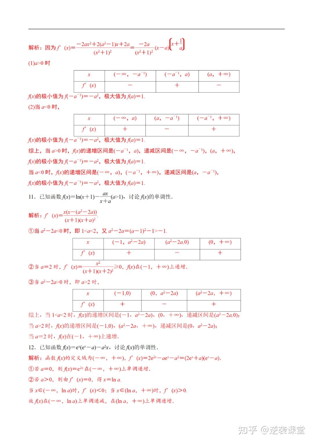(221024) 适用尖子生的导数提高技巧与练习 - 知乎