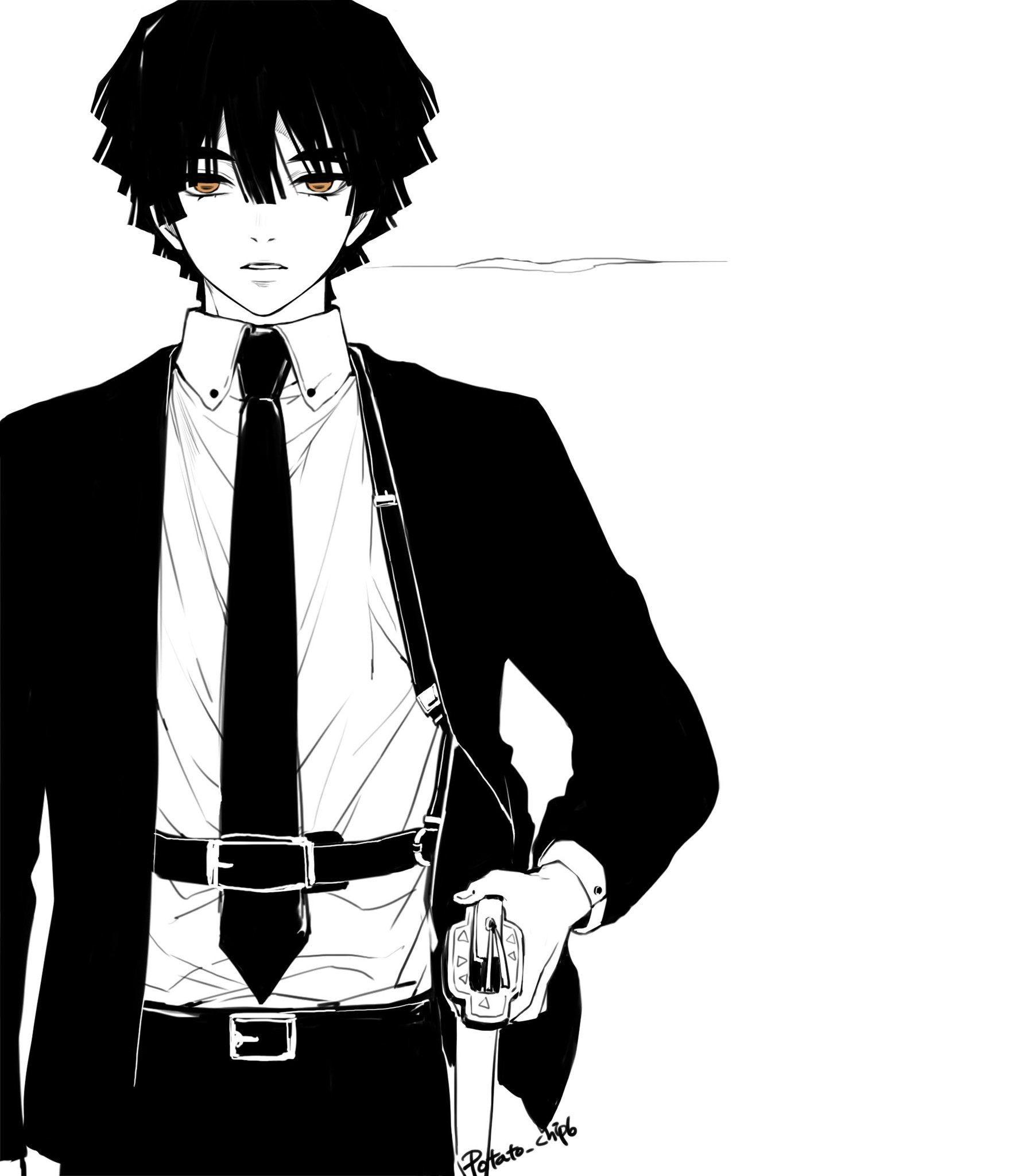 有哪些白底的动漫头像类似于这样半身照