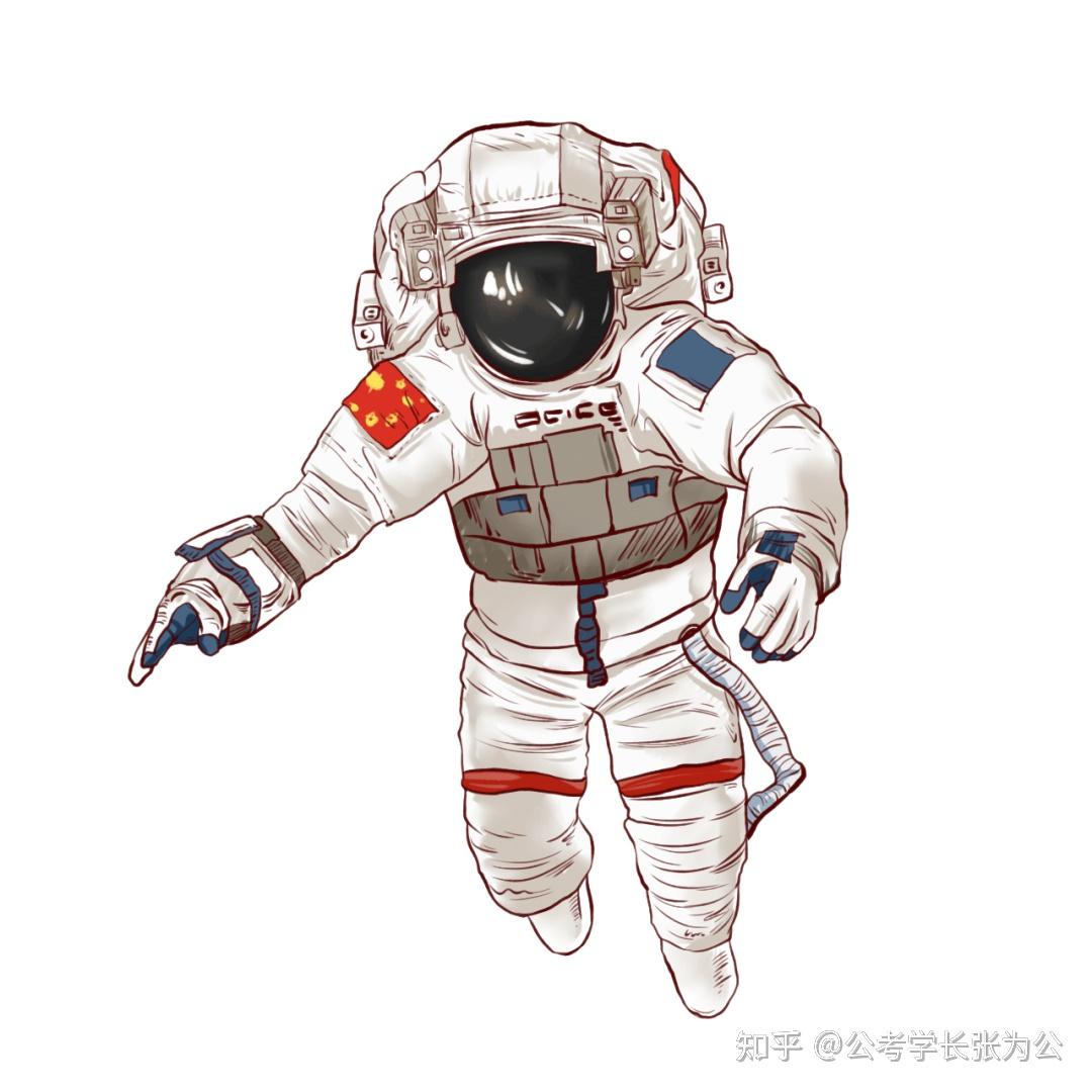 宇航员刘旺简笔画图片
