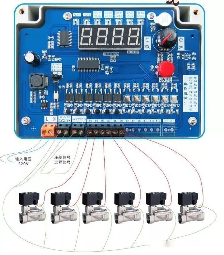 布袋除尘器脉冲控制仪的接线与设置方法图解