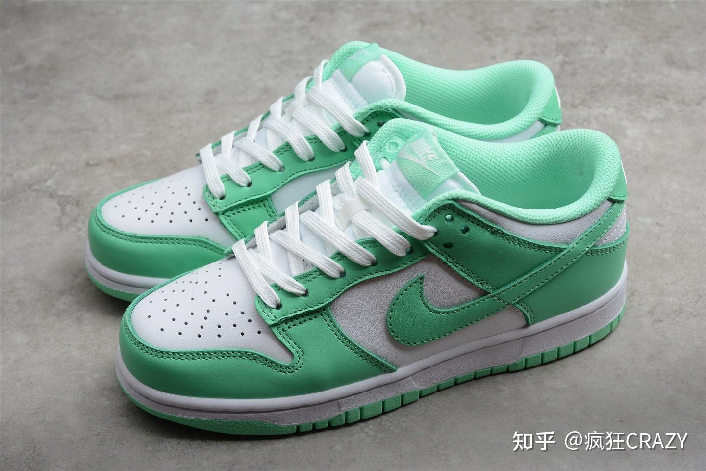 耐克greenglow薄荷绿蒂芙尼nikedunklowwmns低帮板鞋开箱
