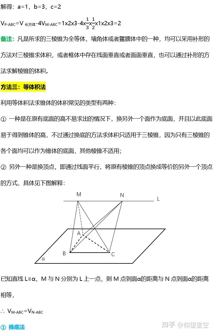 求解锥体的体积,你确定这五种方法都会?