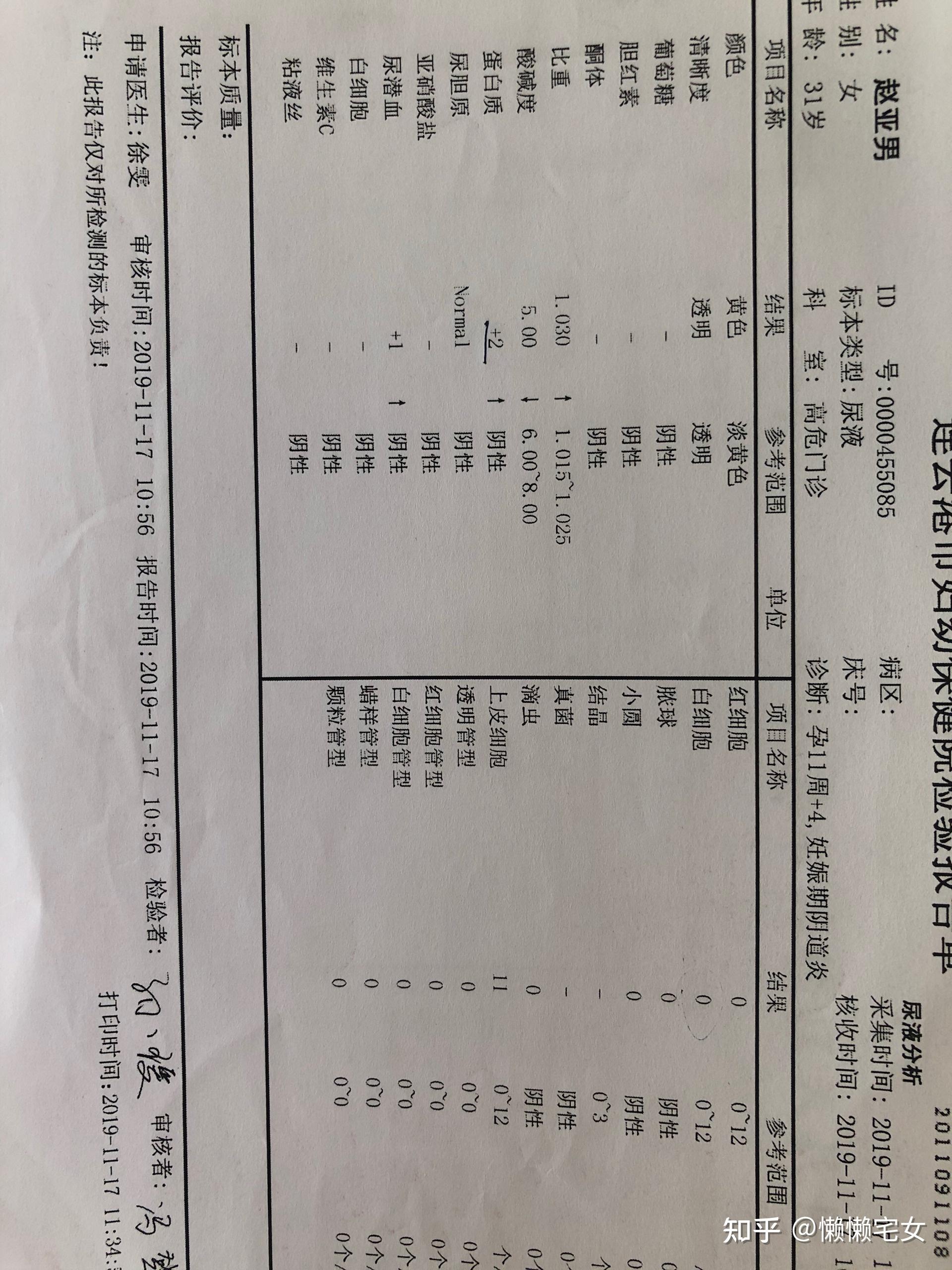 肾炎化验单图片