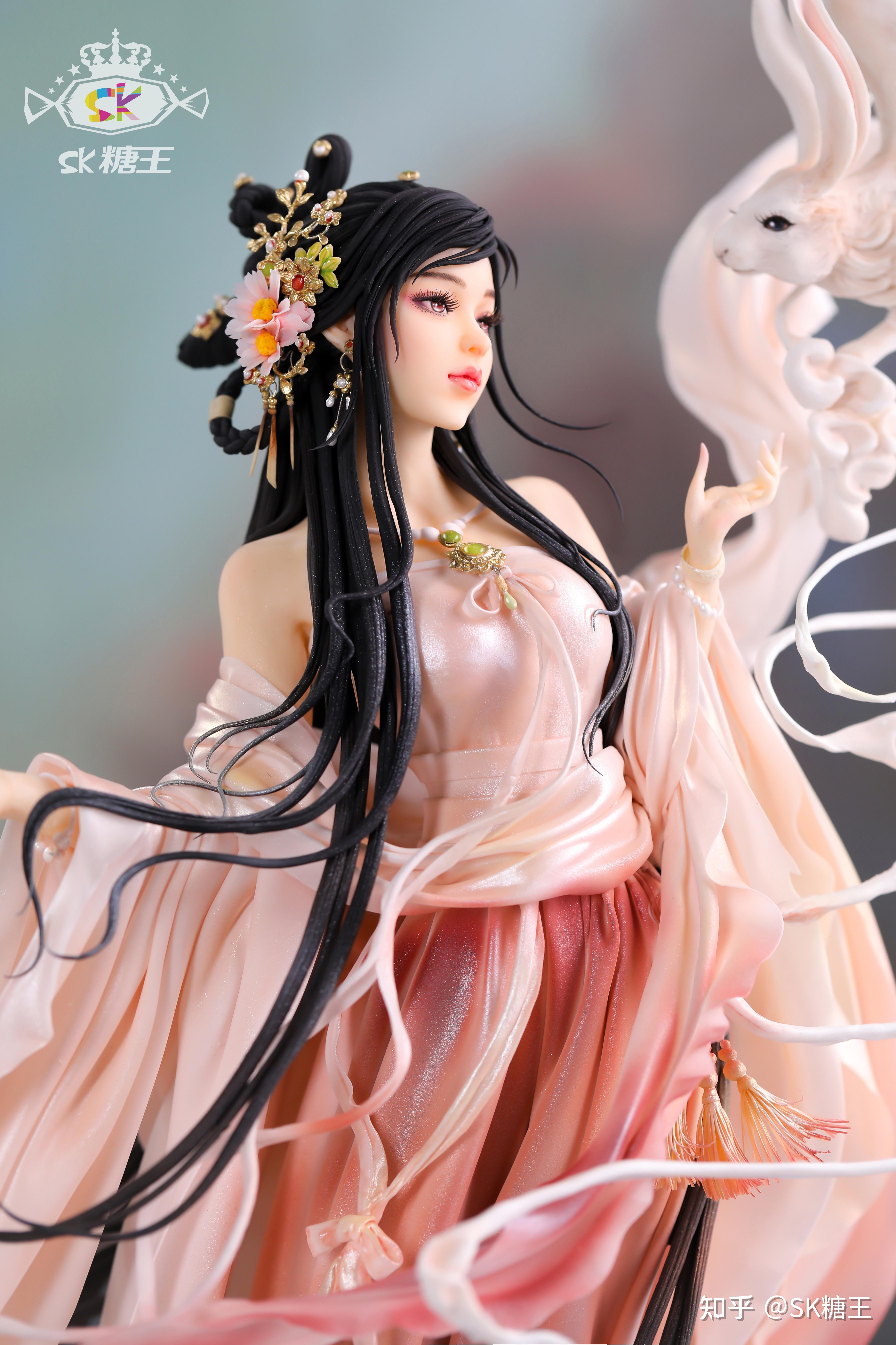 古风翻糖人偶蛋糕 《嫦娥&玉兔》