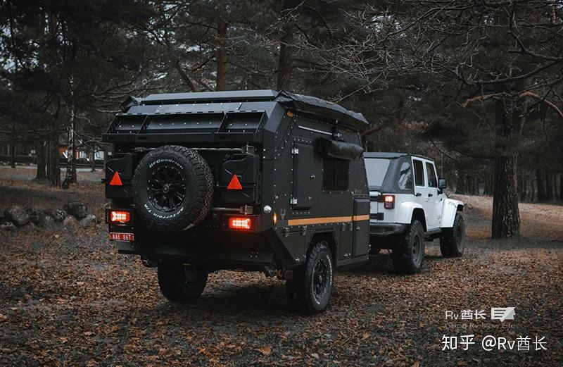 來自德國的越野拖掛房車外形狂野重量僅為770kg