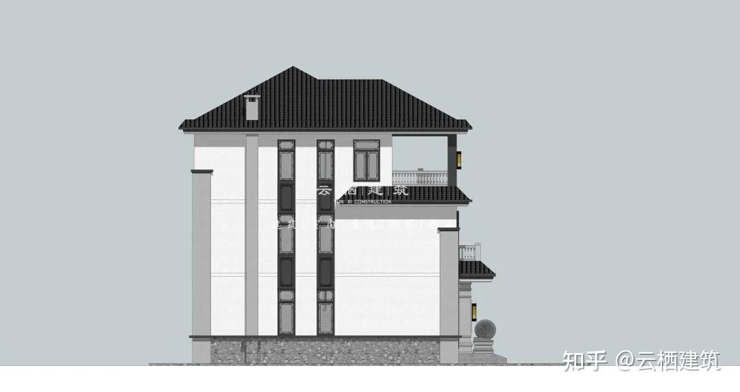 云栖建筑丨397㎡的新中式别墅尽显大宅风范