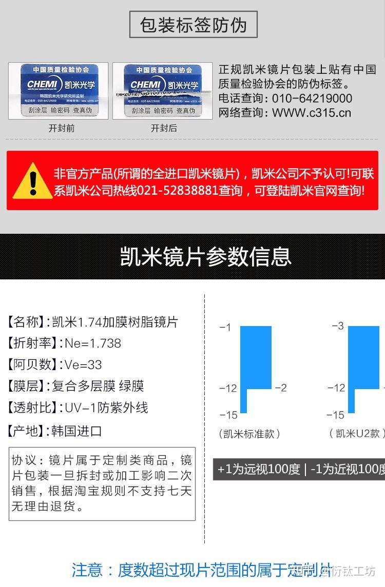 如何线上选择正品凯米镜片