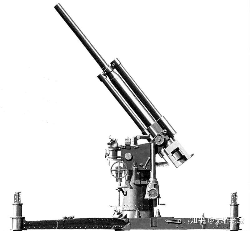 克虏伯105毫米速射炮图片