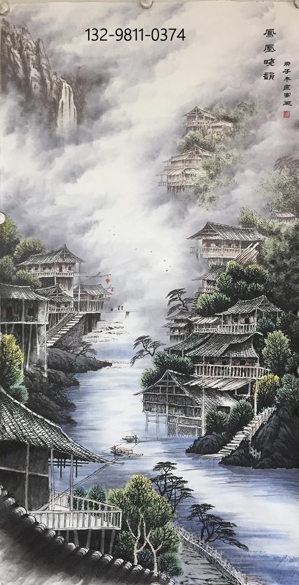 李建寨彩墨山水彩墨风华尺牍凝翠