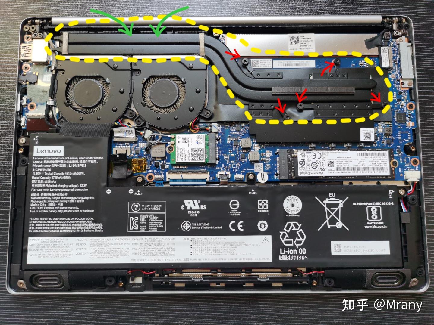联想小新pro13笔记本拆机清灰换硅脂-记录
