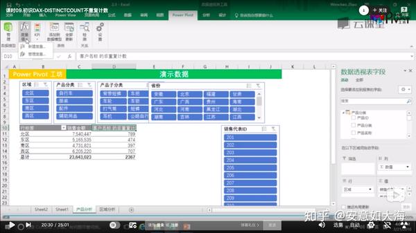 Power Pivot DAX Distinctcount 