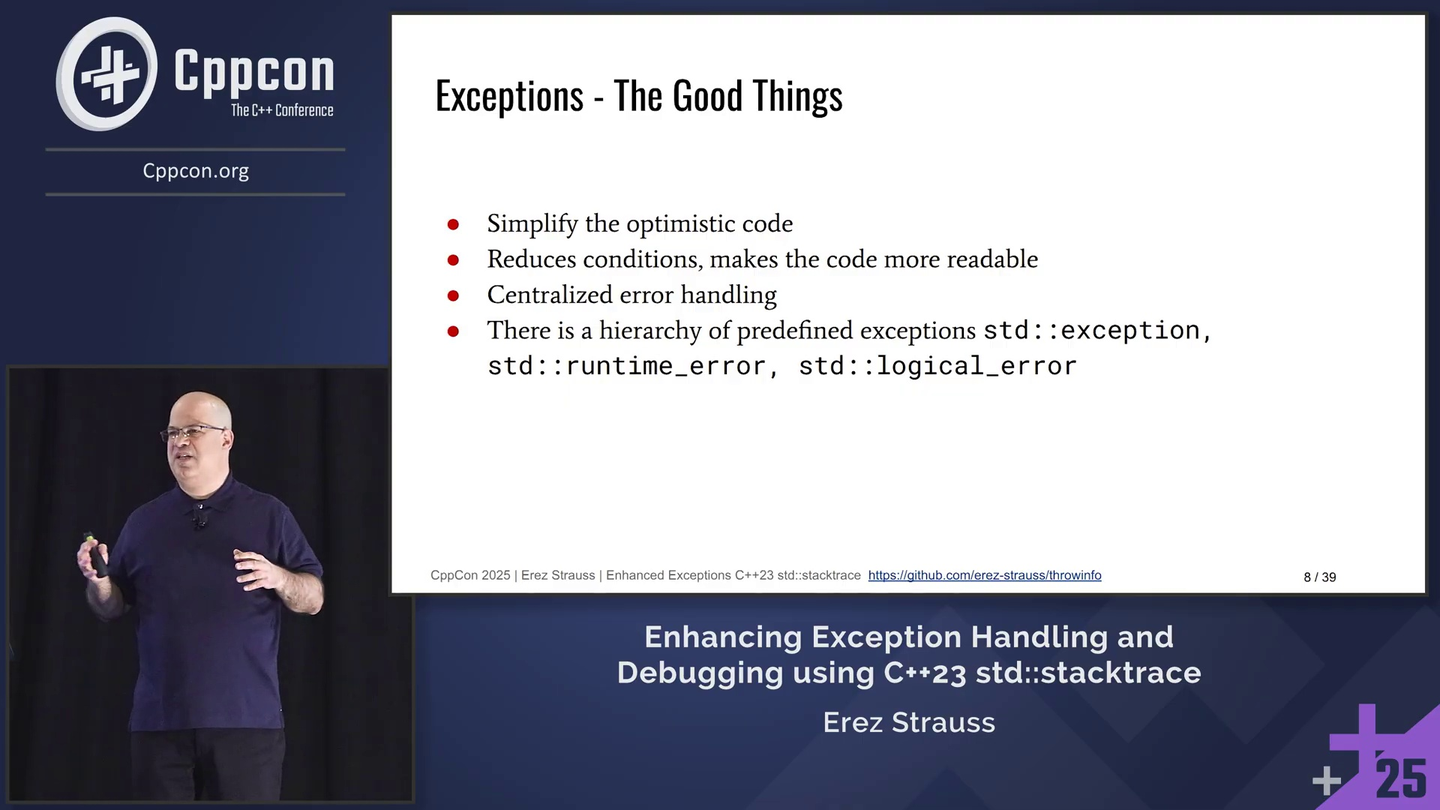 CppCon2025 C++23 std-stacktrace更快的调试和异常处理 - 知乎