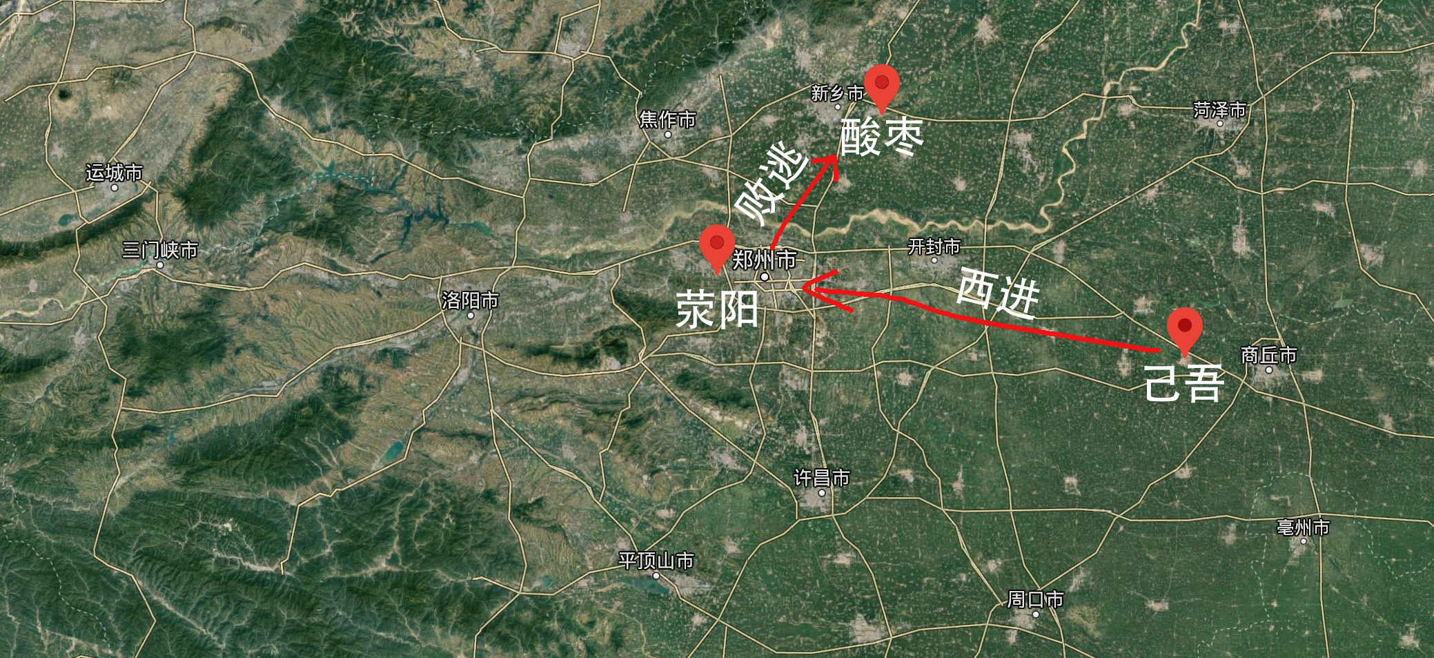 曹操领兵西进,准备占据成皋.军至荥阳汴水,遇到徐荣.