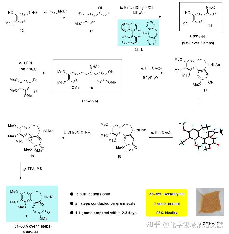 作者选择廉价易得的异香草醛12作为起始原料(图3),快速将乙烯基格氏