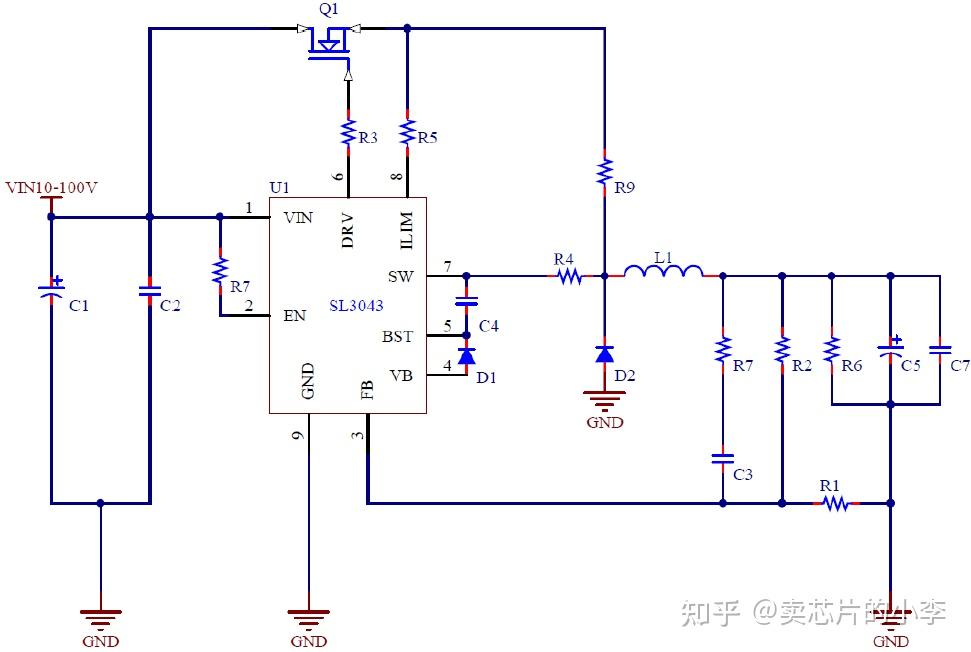 sl3038 耐压150v恒压芯片 60v 72v 90v降压ic 电动车控制器芯片