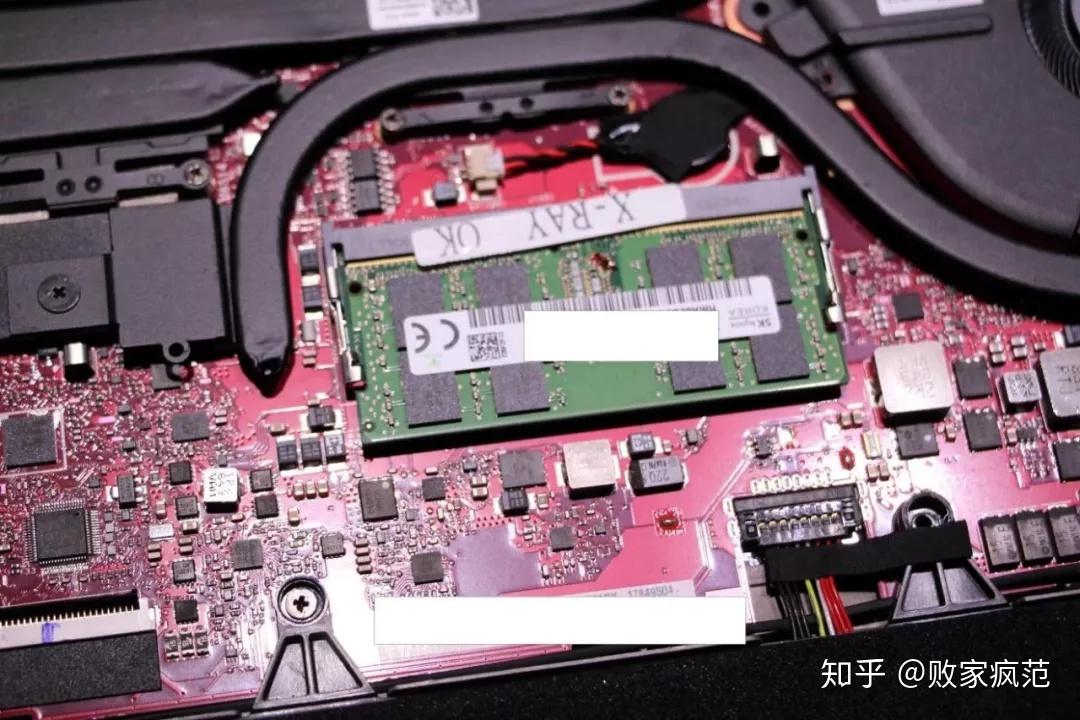 rog gx701gx 内存与开盖结构一体的转轴支架(这个转轴比gm501还细