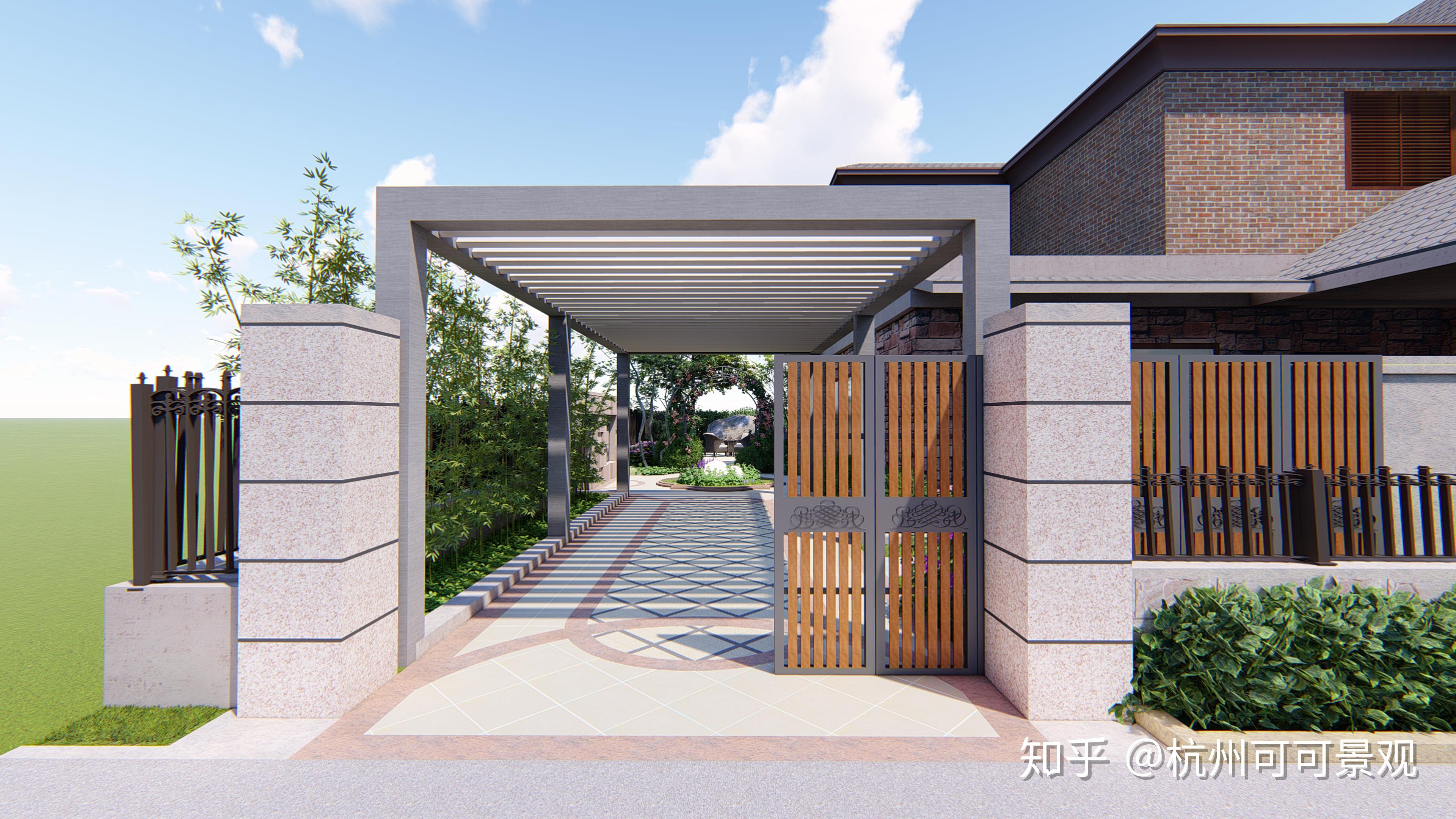 你就会发现,哪怕庭院中没有其他景色,姐,拥有一款廊架也会多几份雅致