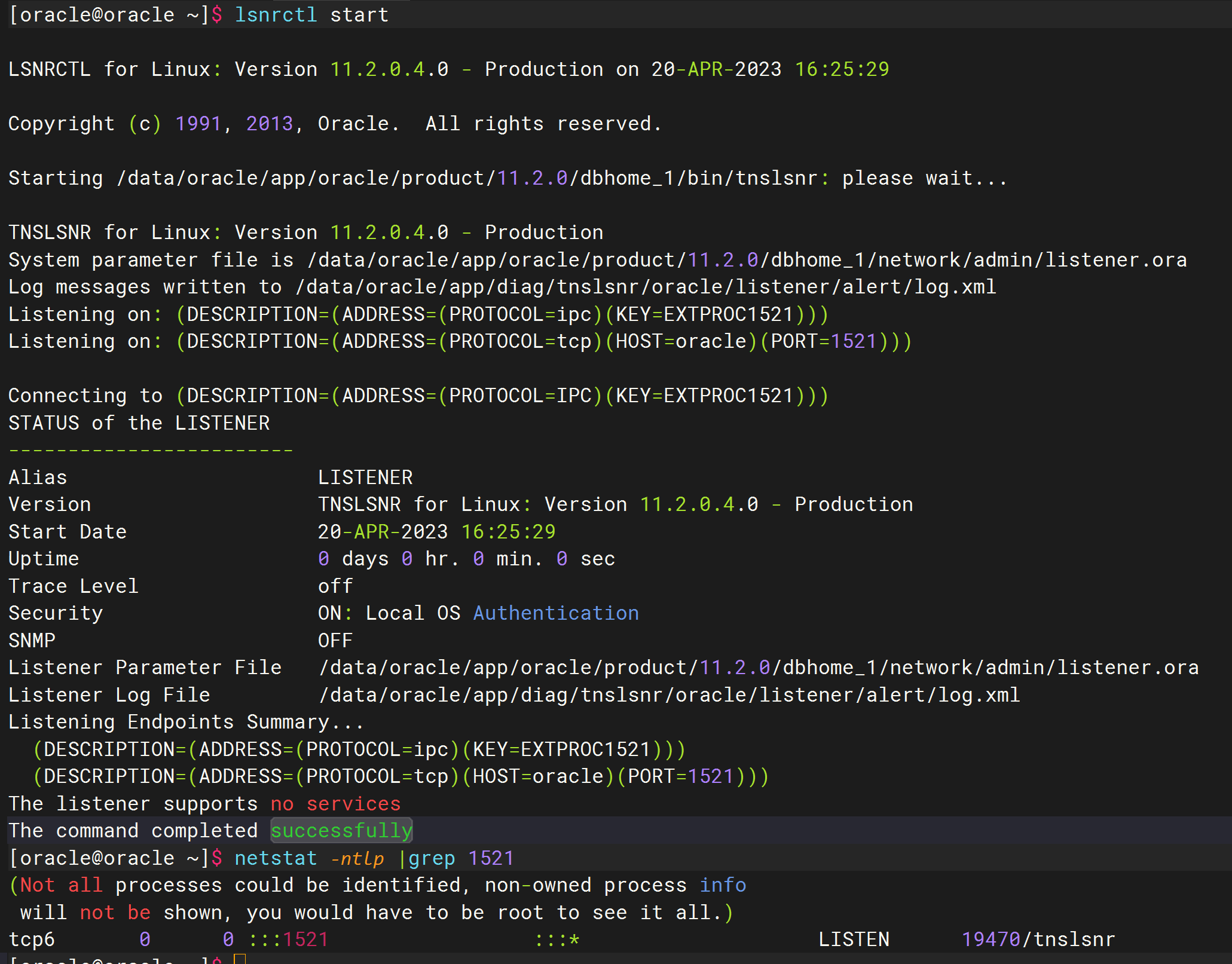 Oracle11g 