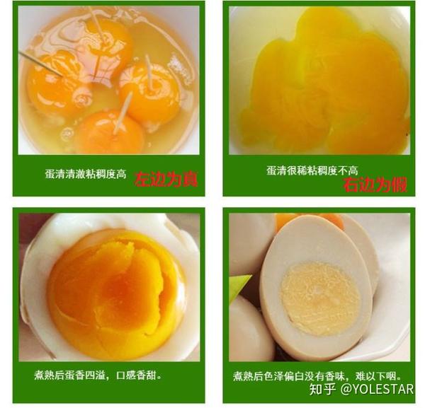 人造蛋激素蛋和土鸡蛋的真假辨别方法
