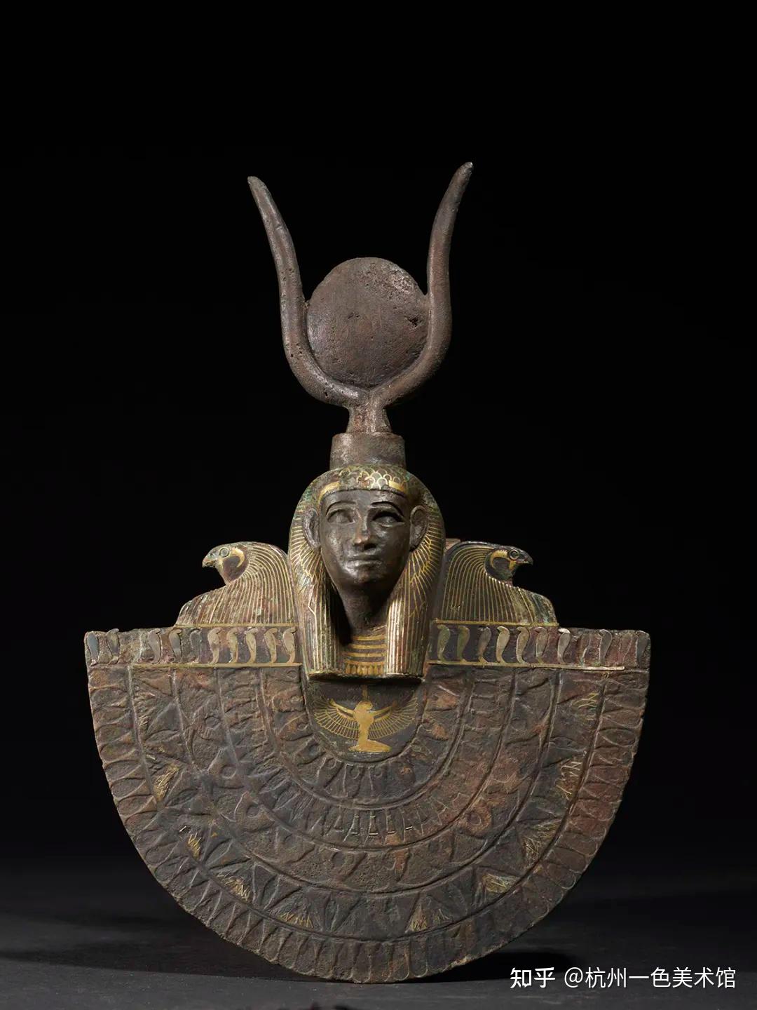 金 托勒密埃及时期(公元前332-30年)埃及国家博物馆木乃伊面具石膏