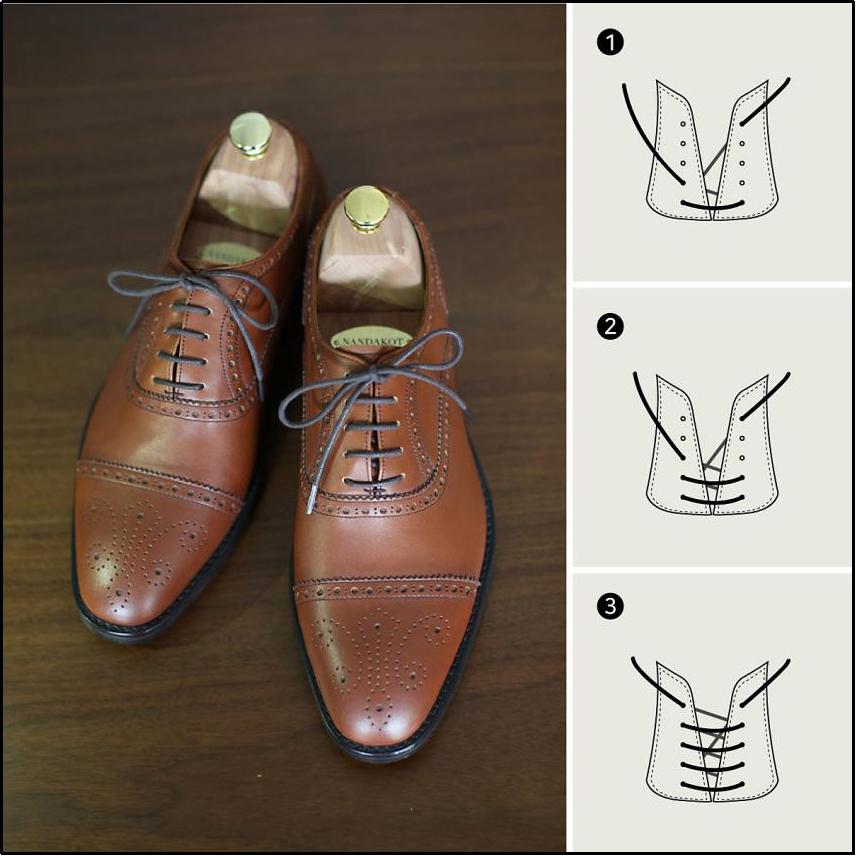 展现脚尖魅力的绅士系鞋带法