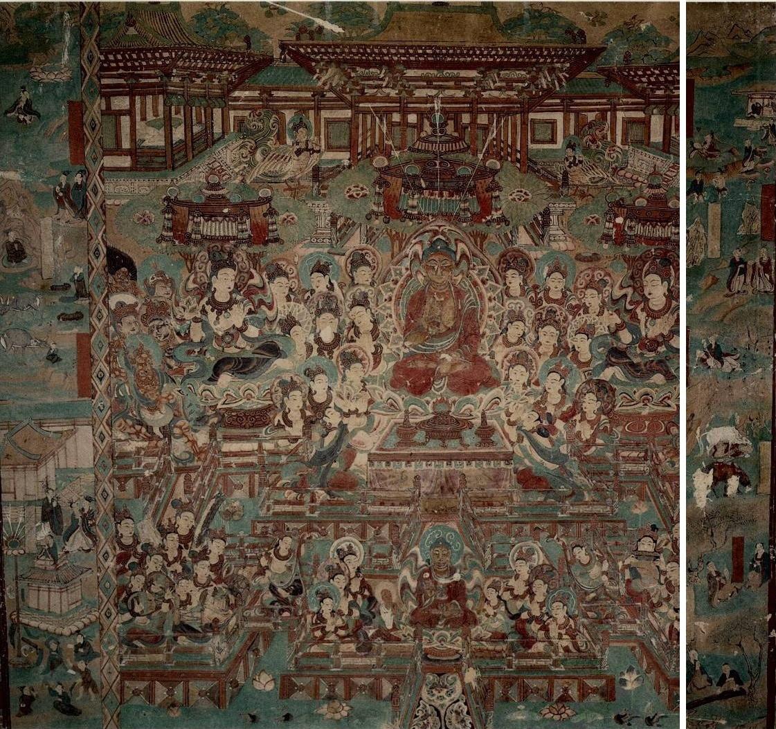 【神游千年,大美敦煌】中唐-154窟:各壁多铺经变画,济济满堂【高清大图】 - 知乎