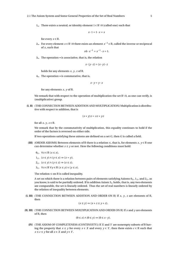 数学分析I: Zorich's MA I (Contents + Week1-6) - 知乎